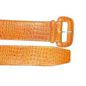 Vintage Fob Trading genuine leather wide belt